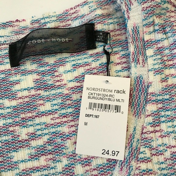 NWT Code x Mode Space Dye Sweater Medium - Picture 3 of 4